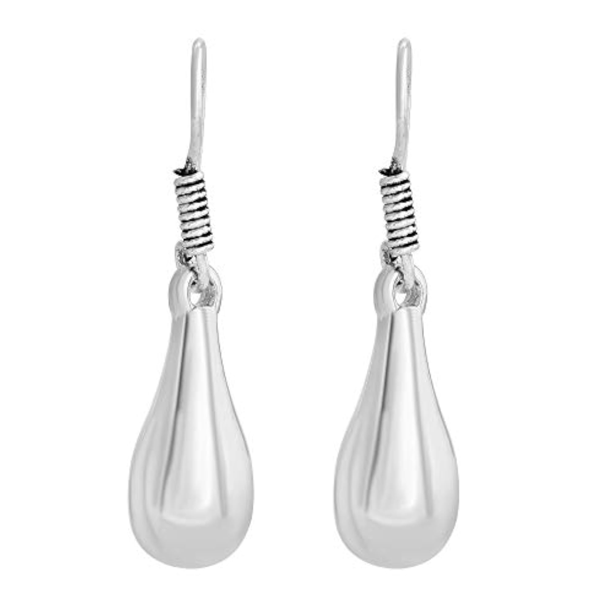 Brass Tear Drop Dangle Earrings